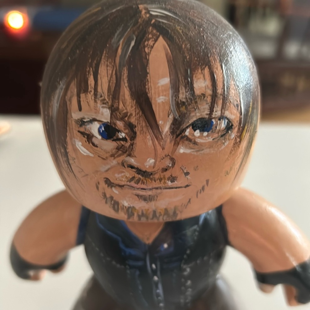 One of a kind hand painted Dunny as Daryl Dixion  Norman Reedus